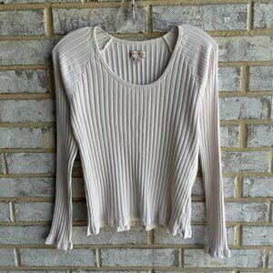 Knox Rose Long Sleeve Ribbed Sweater Women's Size XS.